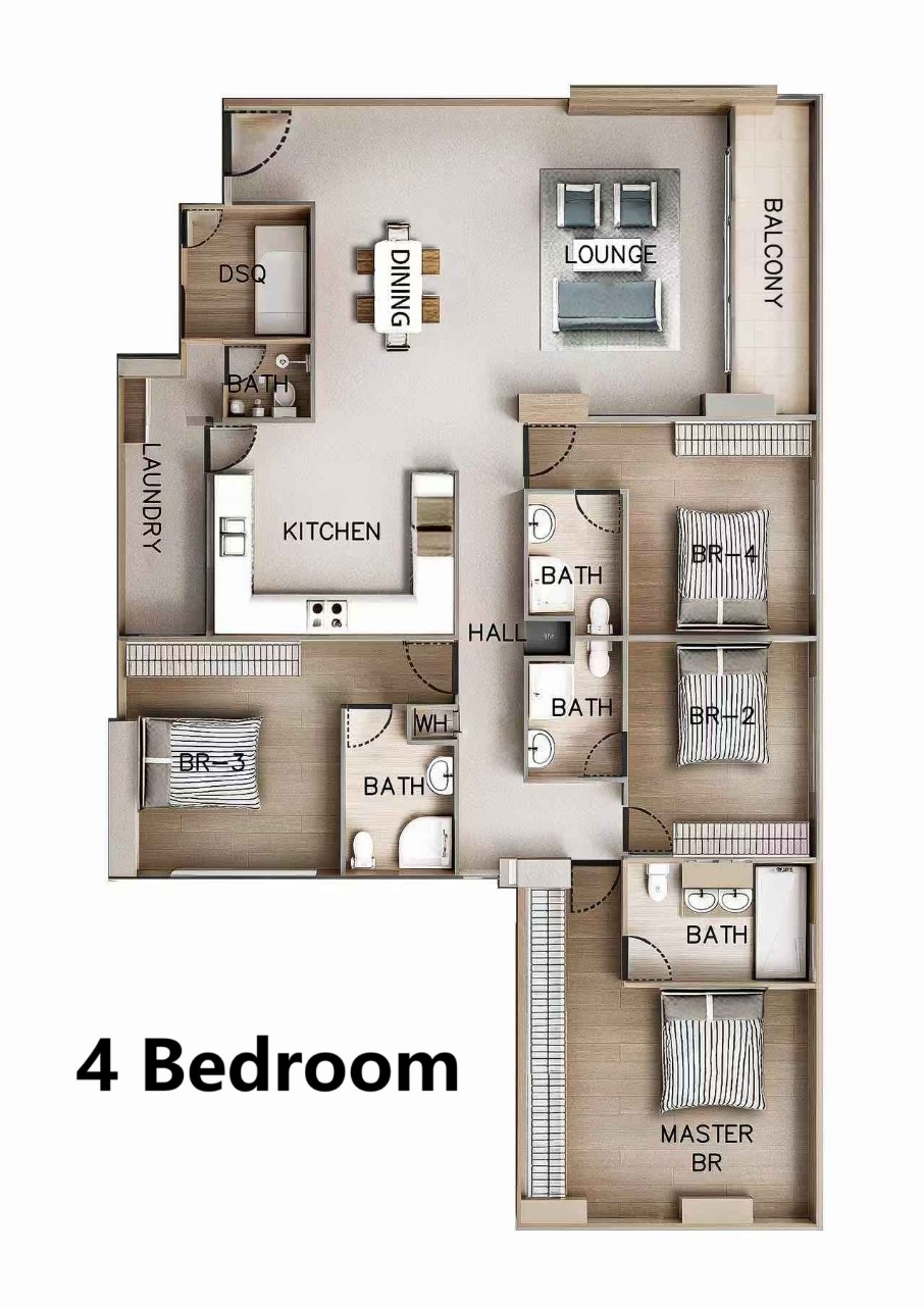 EXPRESS VIEW RESIDENCY KILIMANI – 1 TO 4 BEDROOM APARTMENTS FOR SALE