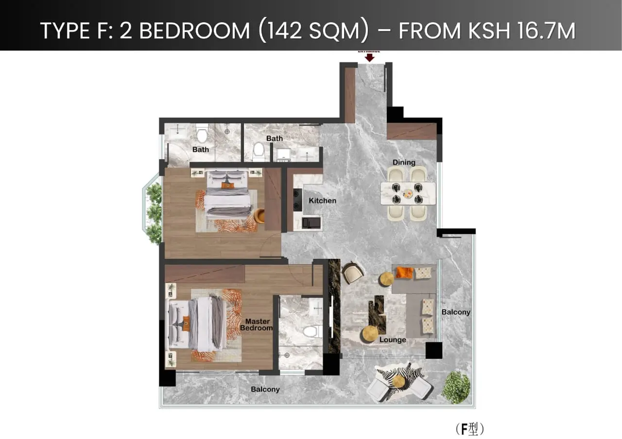 MODERN 1 & 2 BEDROOM APARTMENTS FOR SALE IN WESTLANDS – DIPLOMAT RESIDENCIES