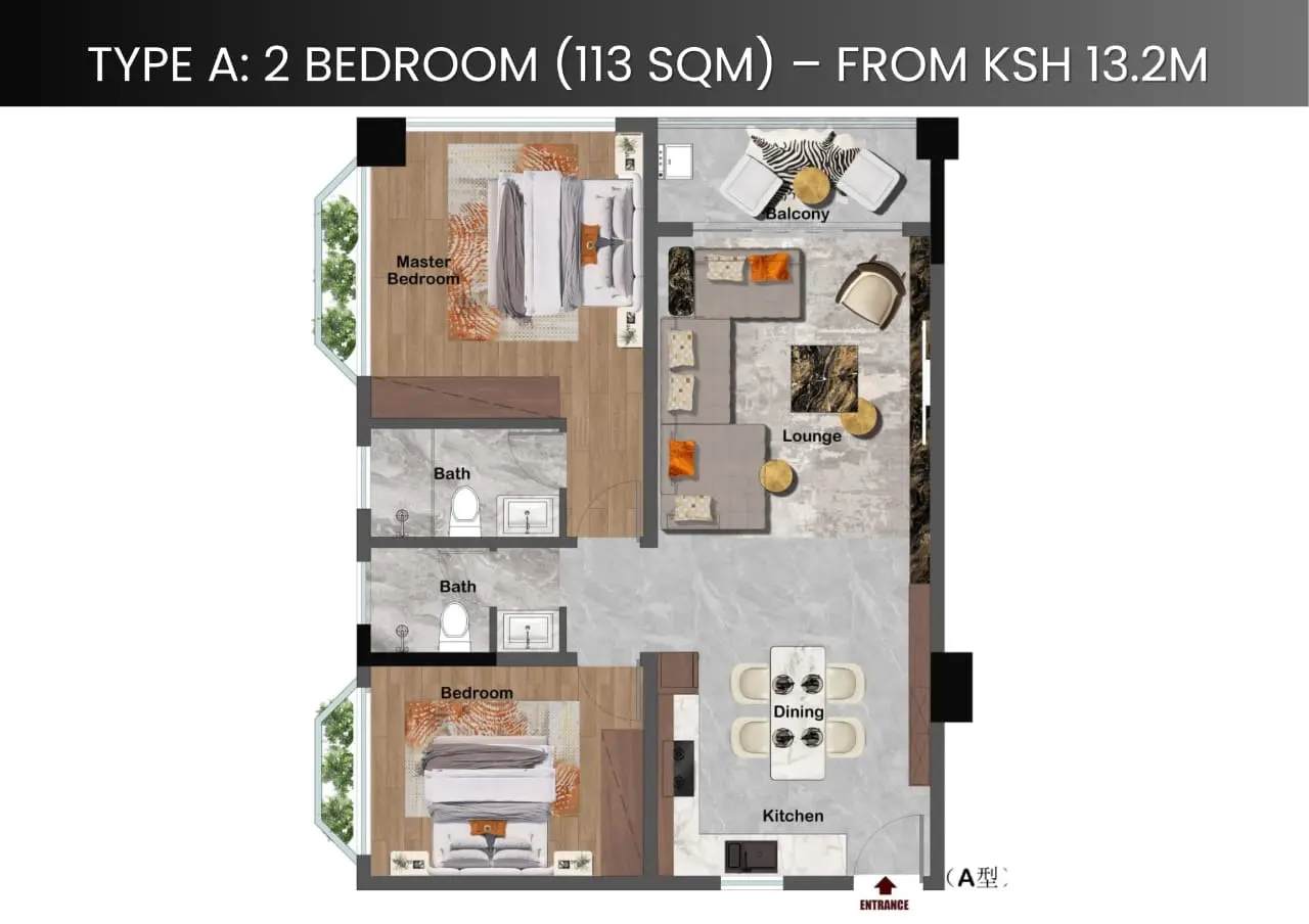 MODERN 1 & 2 BEDROOM APARTMENTS FOR SALE IN WESTLANDS – DIPLOMAT RESIDENCIES