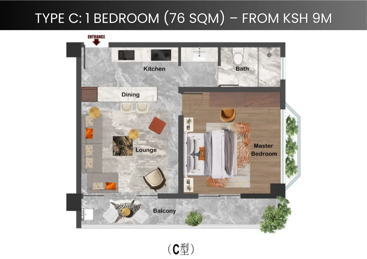 MODERN 1 & 2 BEDROOM APARTMENTS FOR SALE IN WESTLANDS – DIPLOMAT RESIDENCIES