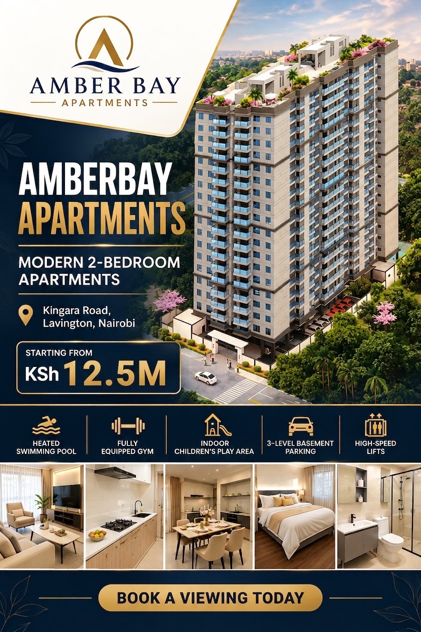Amber Bay Heights – Apartments & Shops for Sale in Westlands Nairobi From KES 5.17M